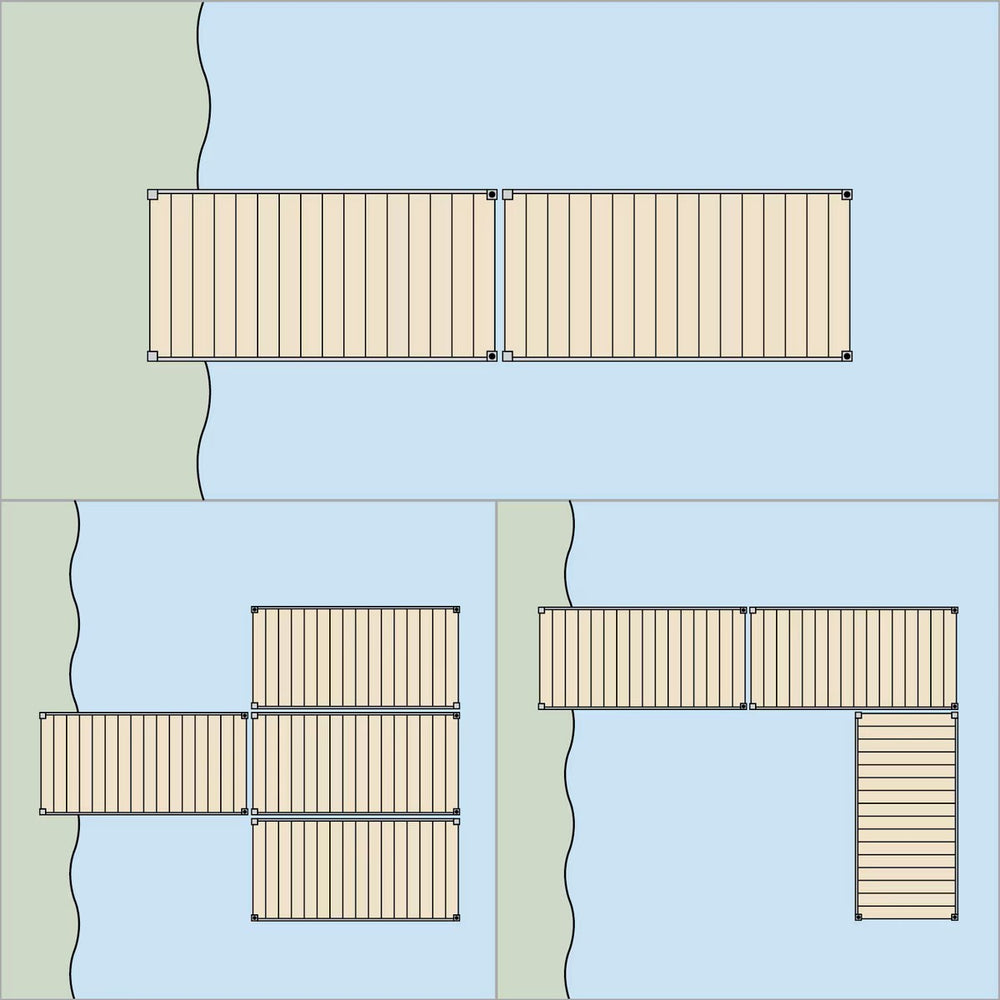 MotoAlliance Aluminum Dock Frame 8' x 4' New
