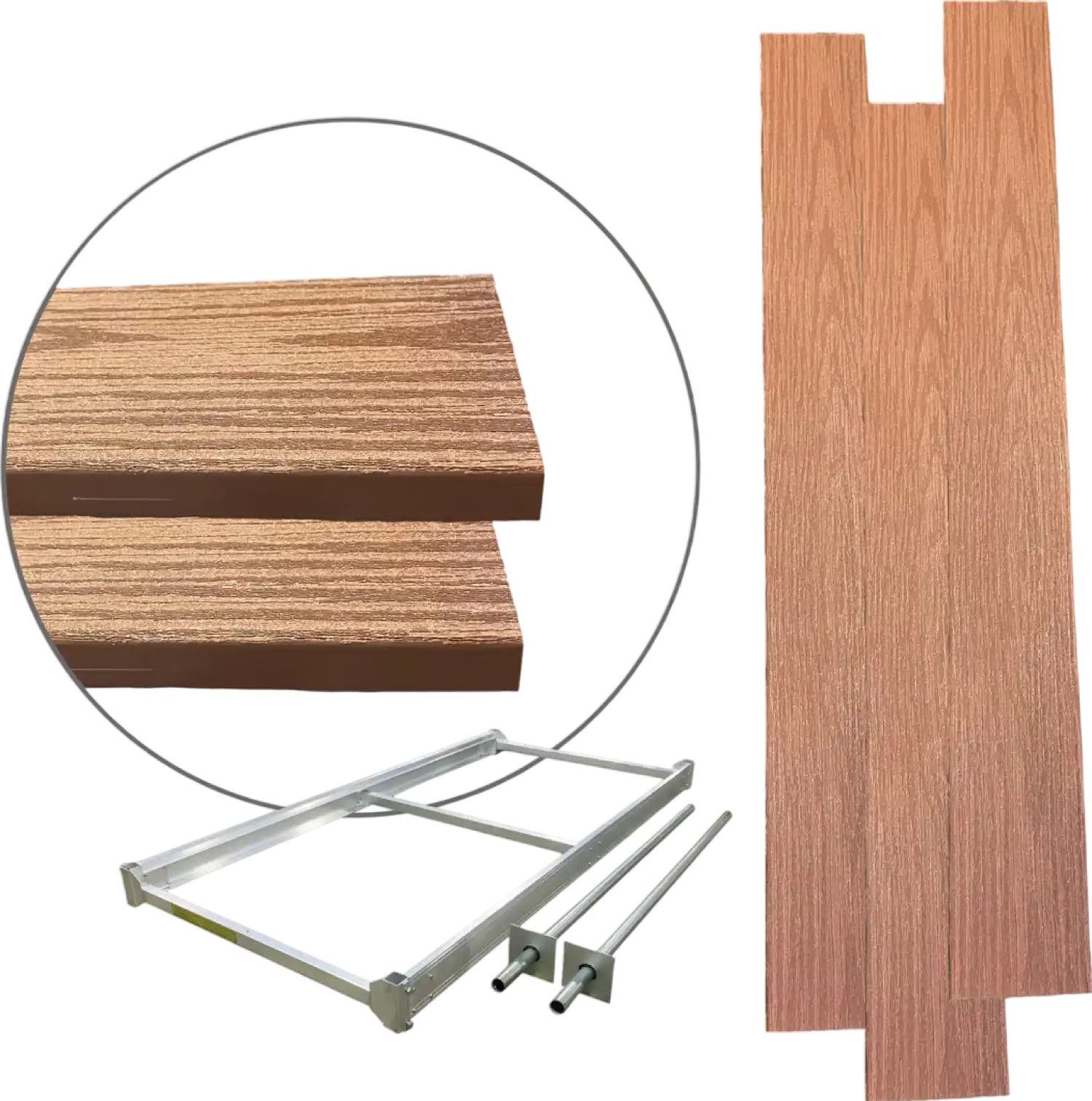 MotoAlliance Dock and Decking Kit 8' x 4' with Composite Boards New