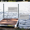MotoAlliance Dock and Decking Kit 8' x 4' with Composite Boards New