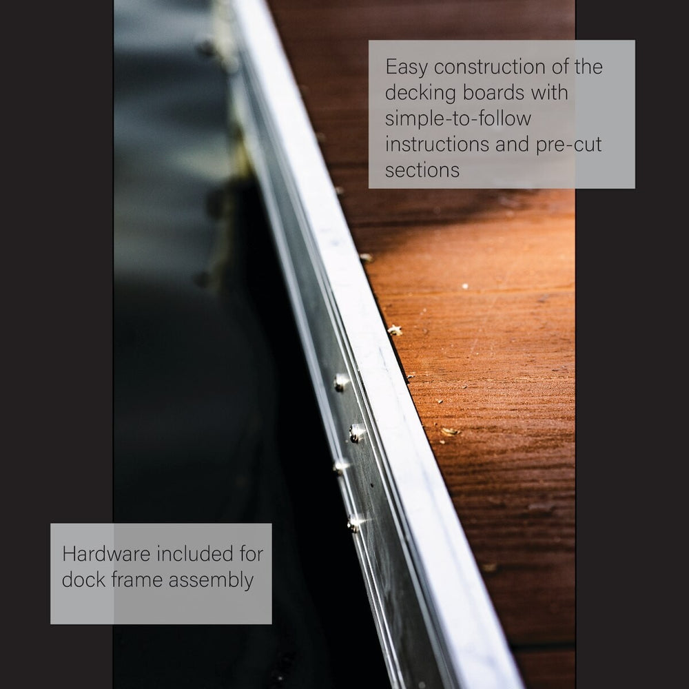 MotoAlliance Dock and Decking Kit 8' x 4' with Composite Boards New