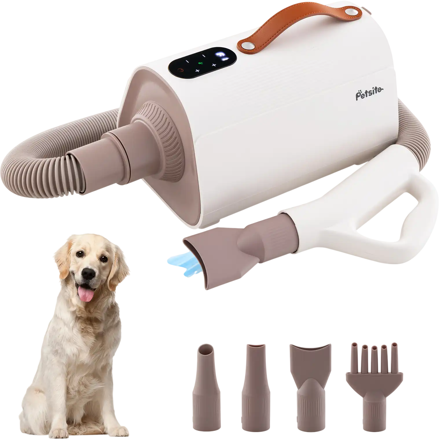 Costway Pet Hair Dryer Blower Negative Ion Adjustable Temperature 14576238 New