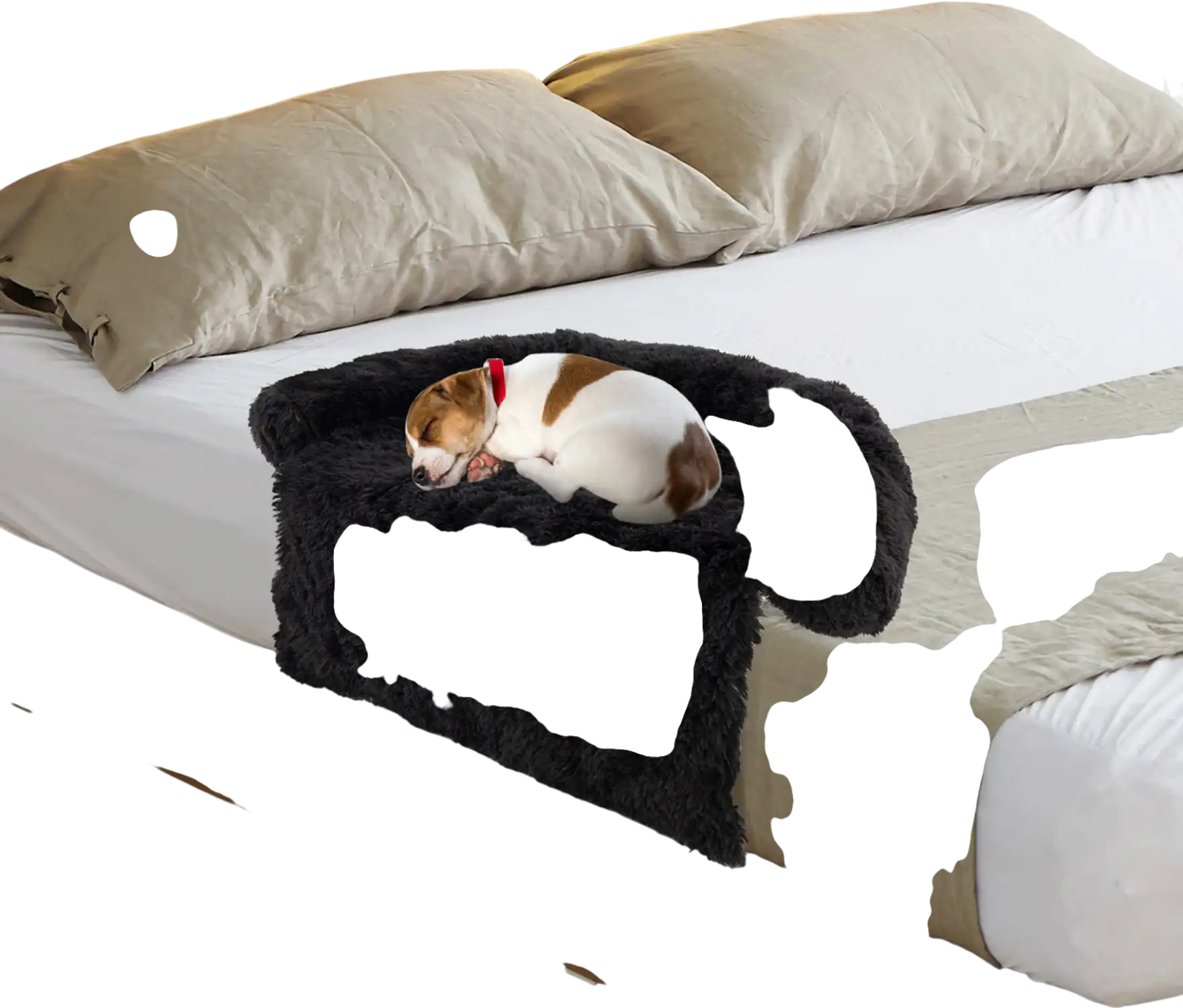 Costway Plush Calming Dog Couch Bed Anti-Slip Bottom S 69827413 New