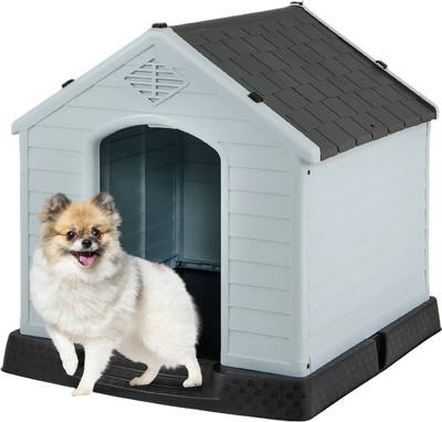 Costway Waterproof Plastic Dog House for Small Dogs 216973458 New