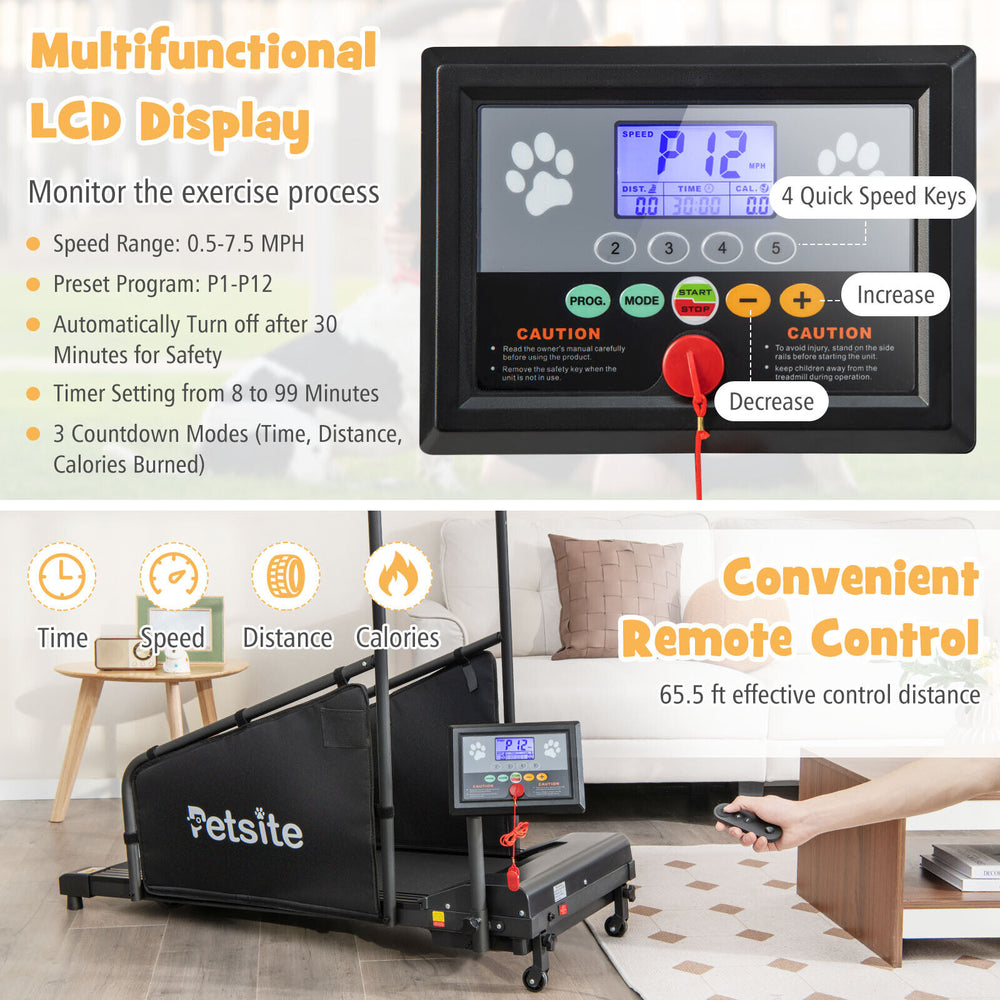 Costway Pet Treadmill Indoor Exercise Equipment with Remote Control New