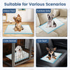 Dog and puppy pee pads 24" x 17" in blue, ideal for potty training and protecting floors, sofas, and car seats.