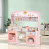 Double-sided kids play kitchen set with realistic stove, sink, and accessories, ideal for imaginative role play in any.