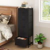 Dresser Nightstand with 5 Roomy Fabric Drawers for Bedroom-Black - Gallery View 1 of 10