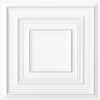 White 3D decorative PVC ceiling tiles in a 12-pack, designed for versatile wall and ceiling installation.