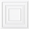 White 3D decorative drop ceiling tiles, 24" x 24", made from water-resistant PVC, ideal for modern wall and ceiling.