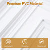Close-up of premium PVC ceiling panel showcasing a water-resistant 3D decorative pattern for versatile installation.