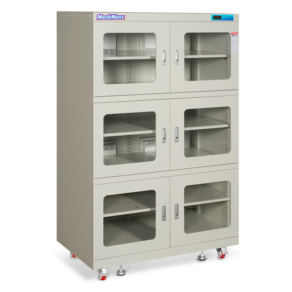 1-10% RH Electronic Dry Cabinet 1430L ESD Desiccator Cabinet Ultra-Low Humidity Storage,  White,  EDC1430CW-6