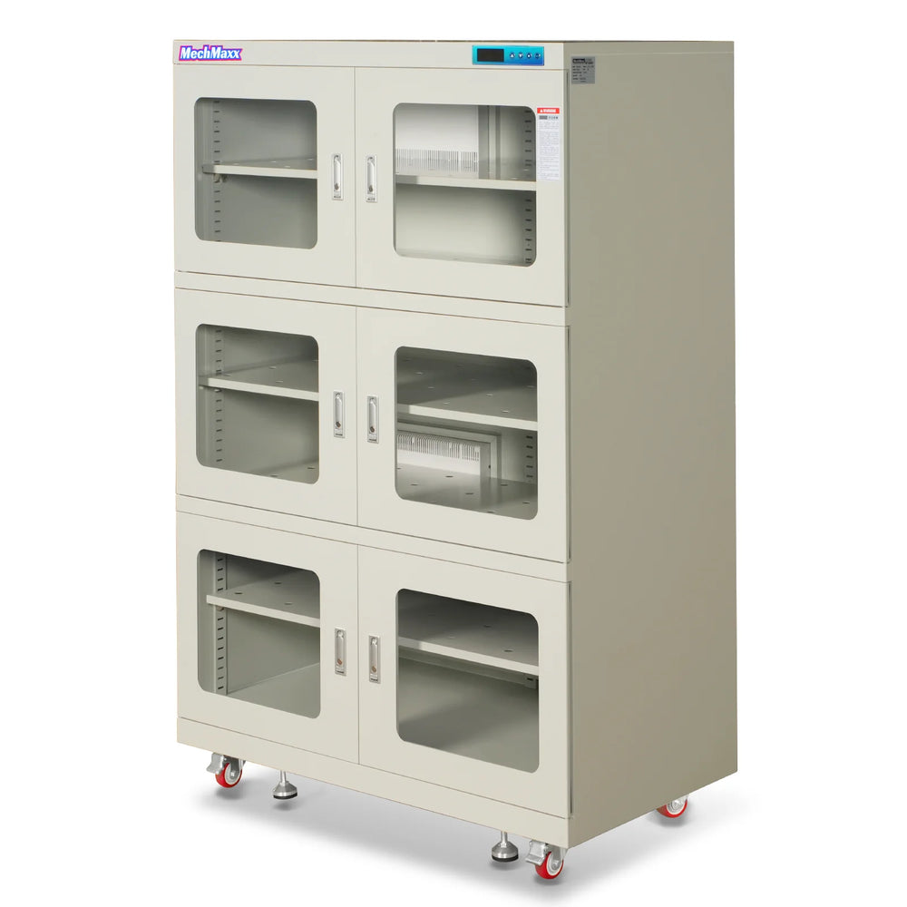 1-10% RH Electronic Dry Cabinet 1430L ESD Desiccator Cabinet Ultra-Low Humidity Storage,  White,  EDC1430CW-6