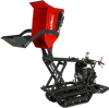 1100lbs Capacity E-Start 10HP 302cc Gas Engine Tracked Dumper Hydraulic Tipping and Lifting with Front Shovel ,  D50HTFL