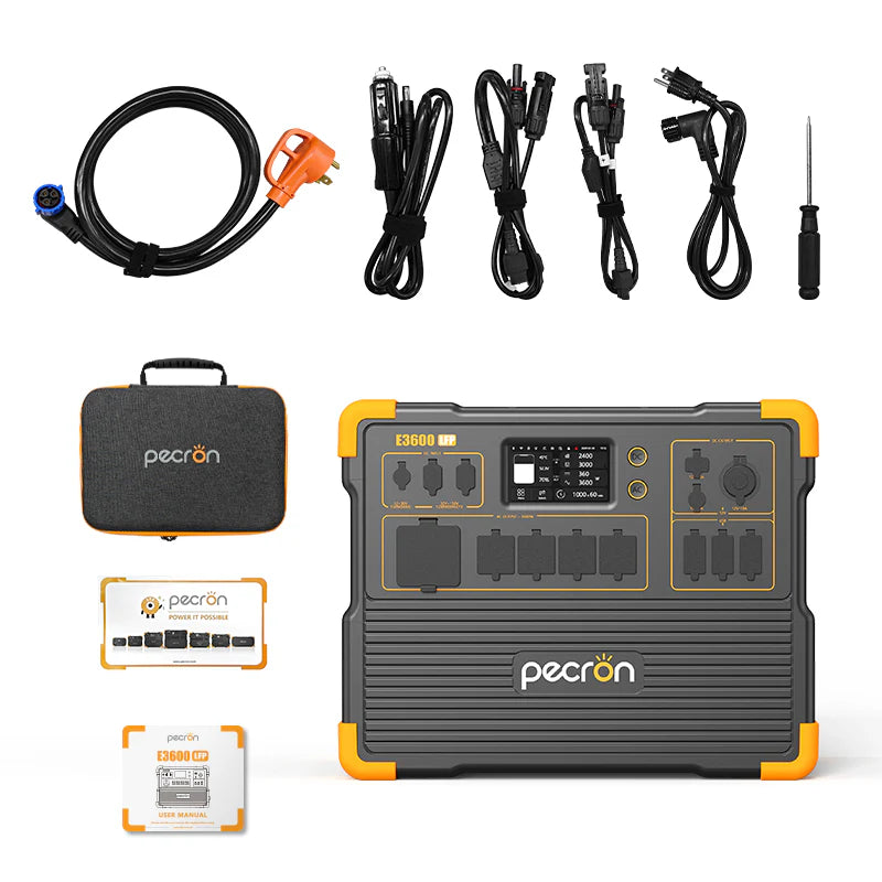 Pecron E3600LFP 3072Wh/3600W Portable Power Station Expandable App Control New