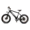 Glarewheel EB-X7 Fat Tire Electric Bicycle 6 Speed 20" 350W 20 MPH 30 Mile 48V 8Ah Black New