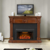 Valuxhome EF33WT Electric Fireplace 36" x 21" Insert 750/1500W with Overheating Protection and Fire Crackling Sound Remote Black New