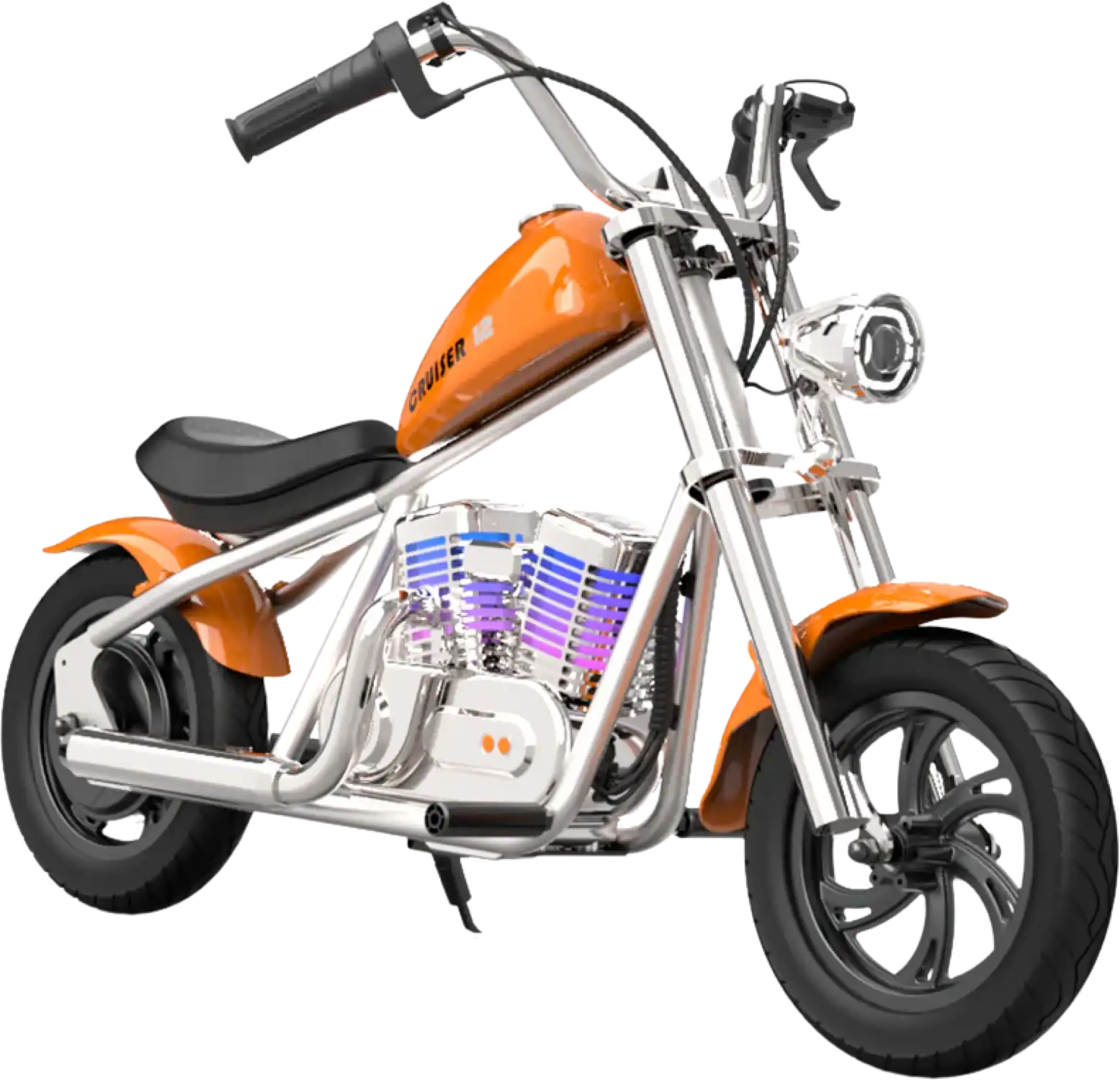 Hyper Gogo Cruiser 12 Plus Electric Kids Motorcycle App Control and Bluetooth Speaker 21.9V 160W 10 MPH 7.5 Miles EL-MB03C New