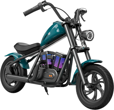 Hyper Gogo Cruiser 12 Plus Electric Kids Motorcycle Bluetooth Speaker 21.9V 160W 10 MPH 7.5 Miles EL-MB03P New