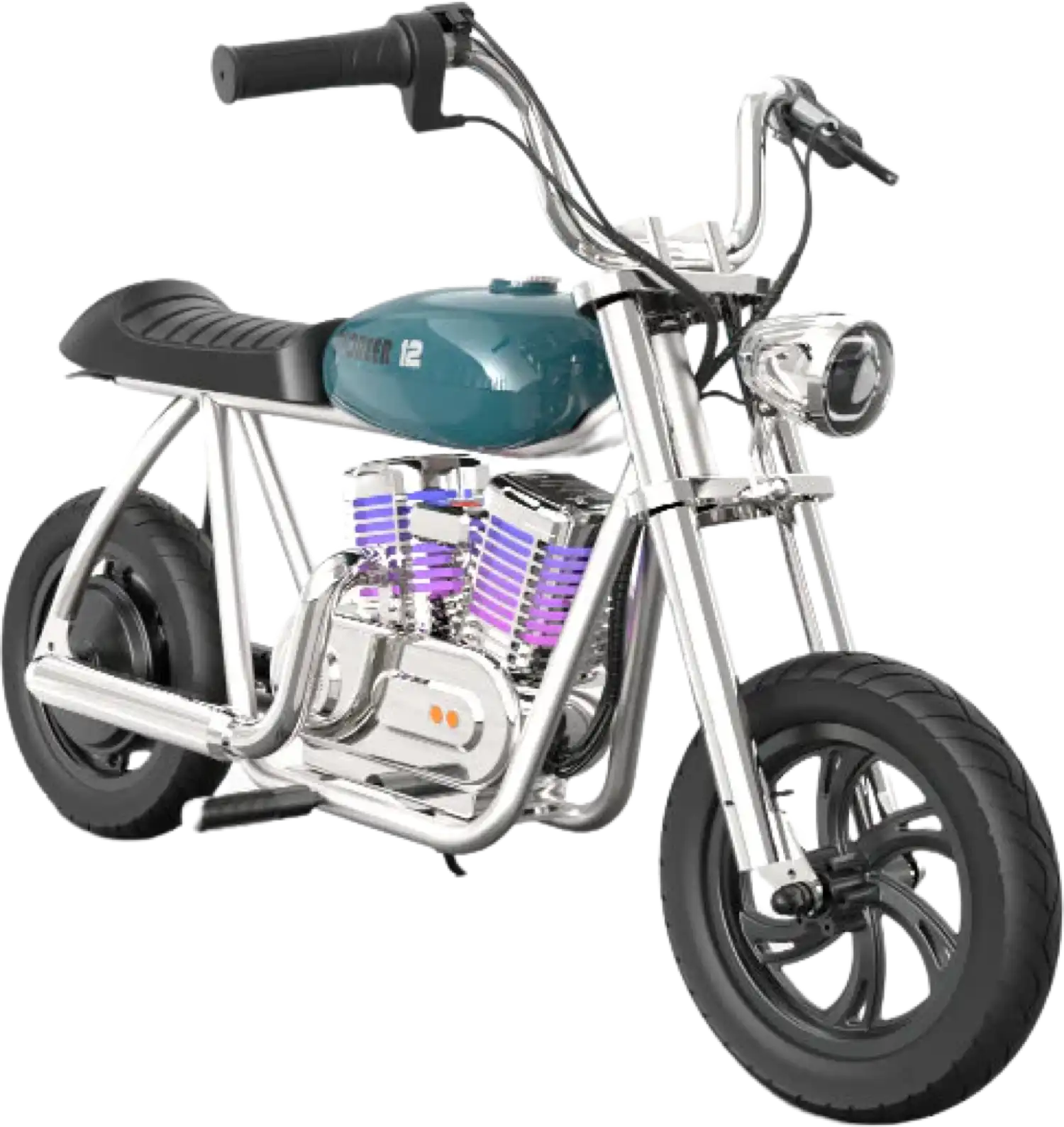 Hyper Gogo Pioneer 12 Plus Electric Kids Motorcycle App Control and Bluetooth Speaker 21.9V 160W 10 MPH 7.5 Miles EL-MB05C New