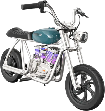 Hyper Gogo Pioneer 12 Plus Electric Kids Motorcycle App Control and Bluetooth Speaker 21.9V 160W 10 MPH 7.5 Miles EL-MB05C New