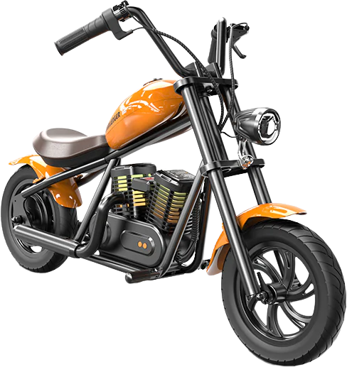 Hyper Gogo Challenger 12 Plus Electric Kids Motorcycle Bluetooth Speaker 21.9V 160W 10 MPH 7.5 Mile Range EL-MB07P New