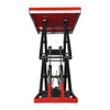 4400 lb Capacity Stationary Electric Hydraulic Double Scissor Lift Table - 63" x 39.4" Platform,  70.1" Lift Height,  UL Certified Motor,  ELTD44L