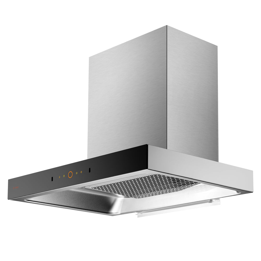 FOTILE 30-inch Perimeter Vent wall-mount range hood EMG7508S-i, right side view, view 2