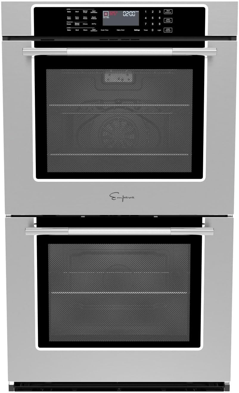 Empava Convection Oven 30" Electric Double Wall 5 cu. ft. with Air Fryer and Self-Cleaning Stainless Steel New