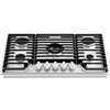 Empava Gas Cooktop 36" Built-In with Italy SABAF 5 Burner NG/LP Convertible Stainless Steel New