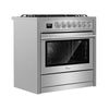 Empava Convection Oven 36" Single 4.3 cu. ft. Gas Range Slide-In Freestanding with 5 Burners Stainless Steel New