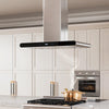 Empava Range Hood 36" Island Ducted 400 CFM with Exhaust Kitchen Vent and Filters Stainless Steel New