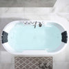 Empava Bathtub 67" Freestanding Whirlpool Acrylic with Center Drain Oval New