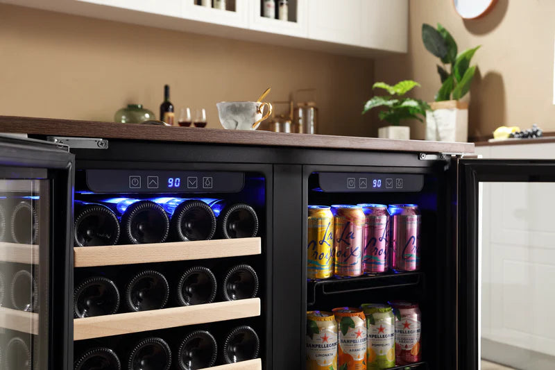 Empava Wine and Beverage Cooler 30" Dual Zone 6.3 cu. ft. Capacity 33 Bottle 96 Can Stainless Steel New