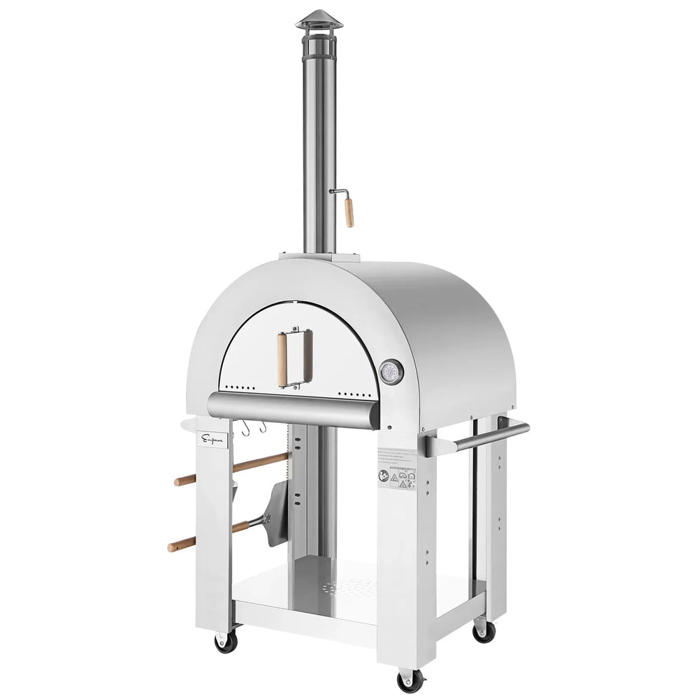 Empava Pizza Oven 38.6" Outdoor Wood Fired Stainless Steel New