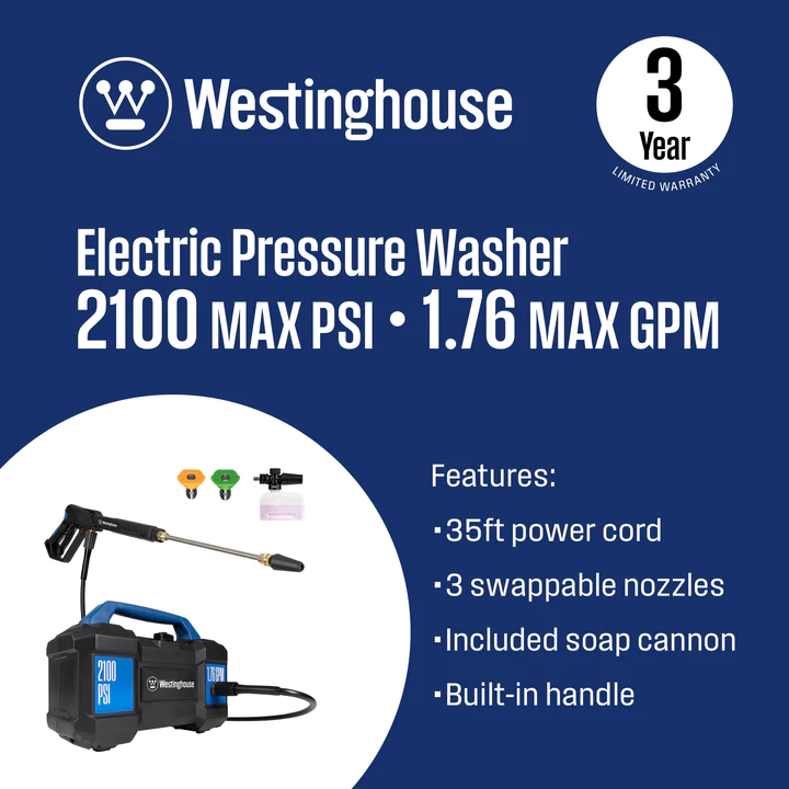 Dewalt DXPW1500E Electric Pressure Washer 1500 PSI @ 1.8 GPM