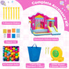 Complete accessory kit for the 5-in-1 inflatable bounce house, including 50 ocean balls, blower, and repair kit.