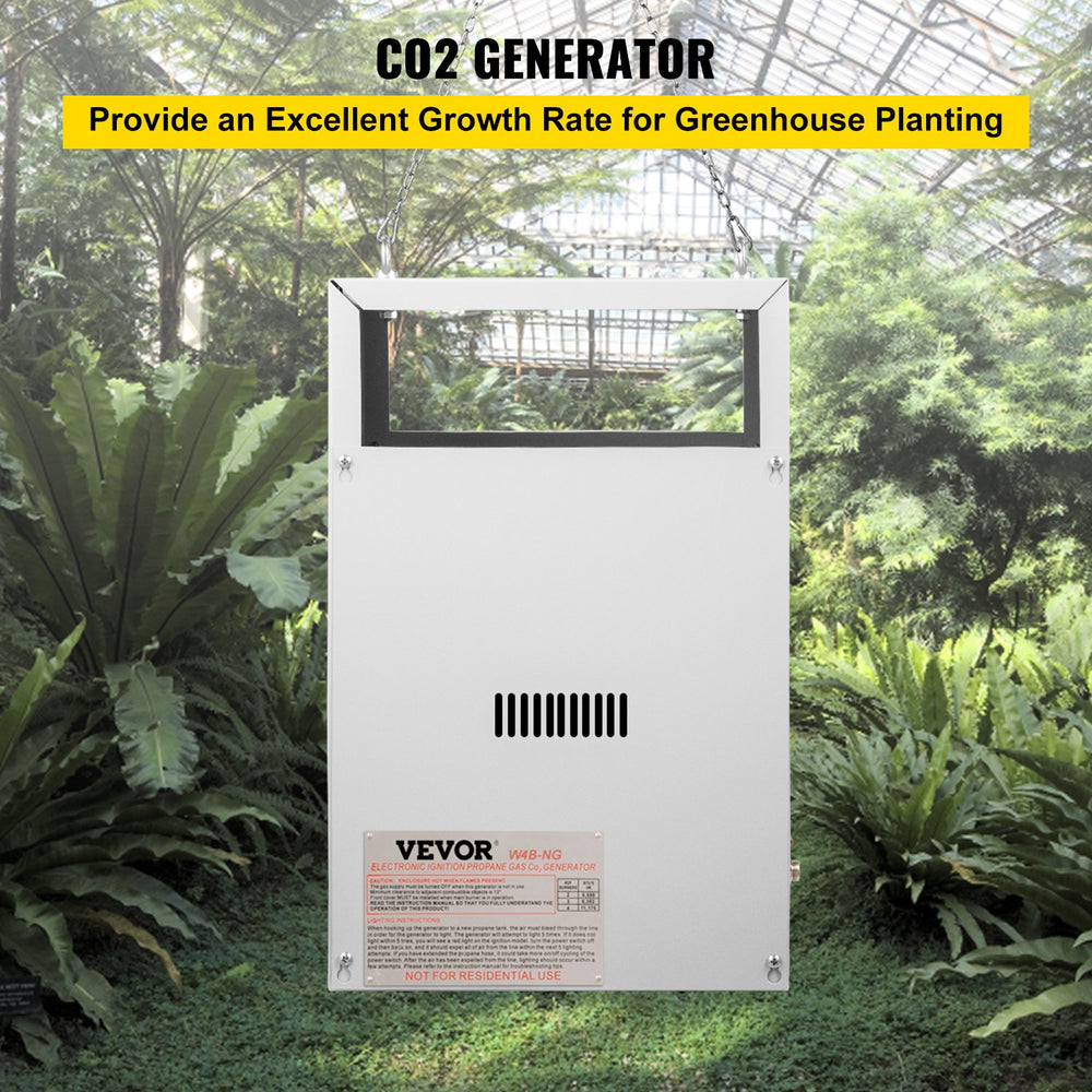 Vevor CO2 Burner Generator 4 Total Natural Gas 12540 BTU/Hr for Greenhouses Hydroponic Grow Rooms Brass New