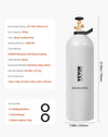 Vevor Aluminum CO2 Tank 20 Lb with Siphon Tube DOT Approved New