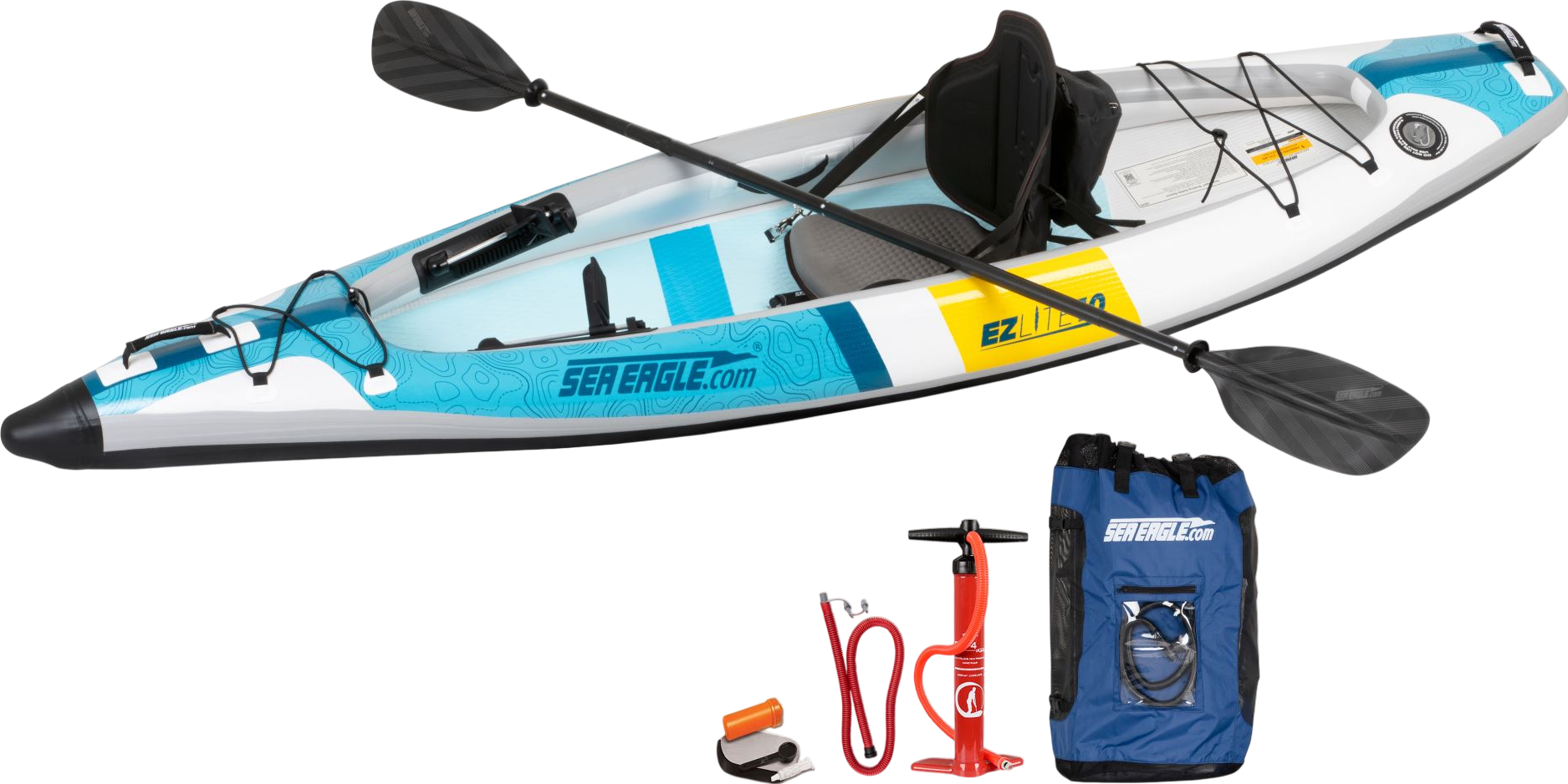 Sea Eagle EZLITE10K_P 10' EZLite10 Inflatable Kayak Pro Package New