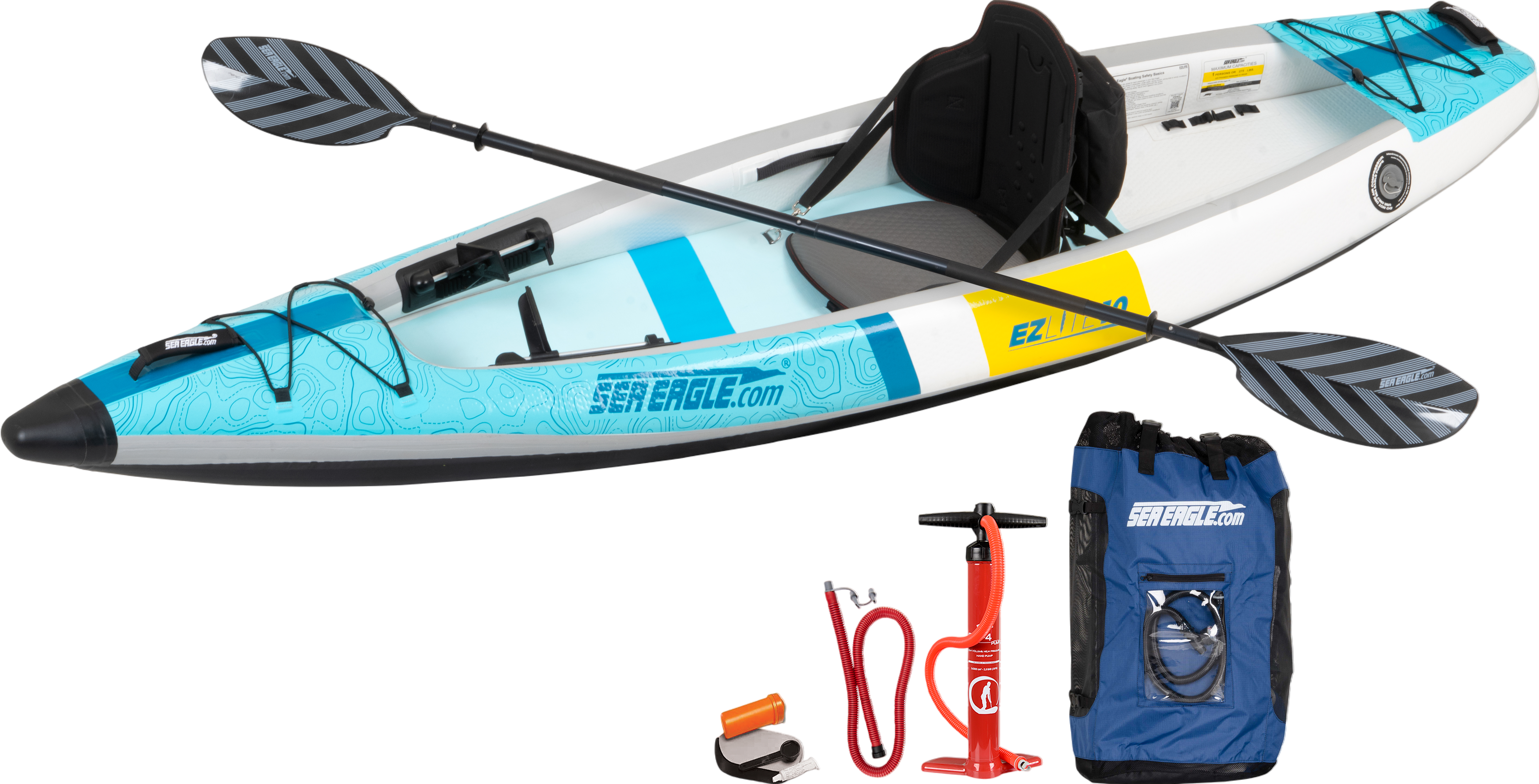 Sea Eagle EZLITE10K_P 10' EZLite10 Inflatable Kayak Pro Package New