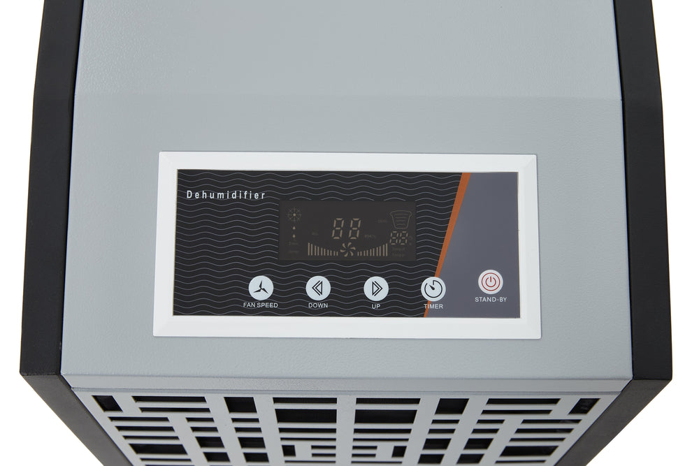 105-Pint Commercial Dehumidifier – Built-In Pump, Drain Hose, 8000 Sq Ft Coverage