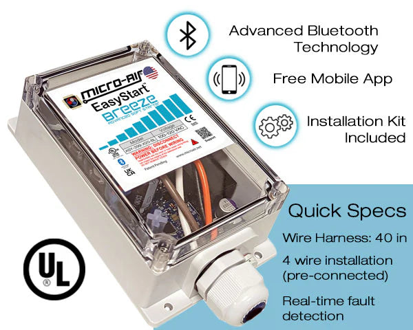 Micro Air EasyStart Breeze AC Soft Starter with Bluetooth New