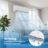 4D swing feature of the EcoGuard 18000 BTU mini split air conditioner for even air distribution in large spaces.