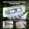 Self-cleaning mini split air conditioner with removable filters, showcasing easy maintenance for efficient cooling and.