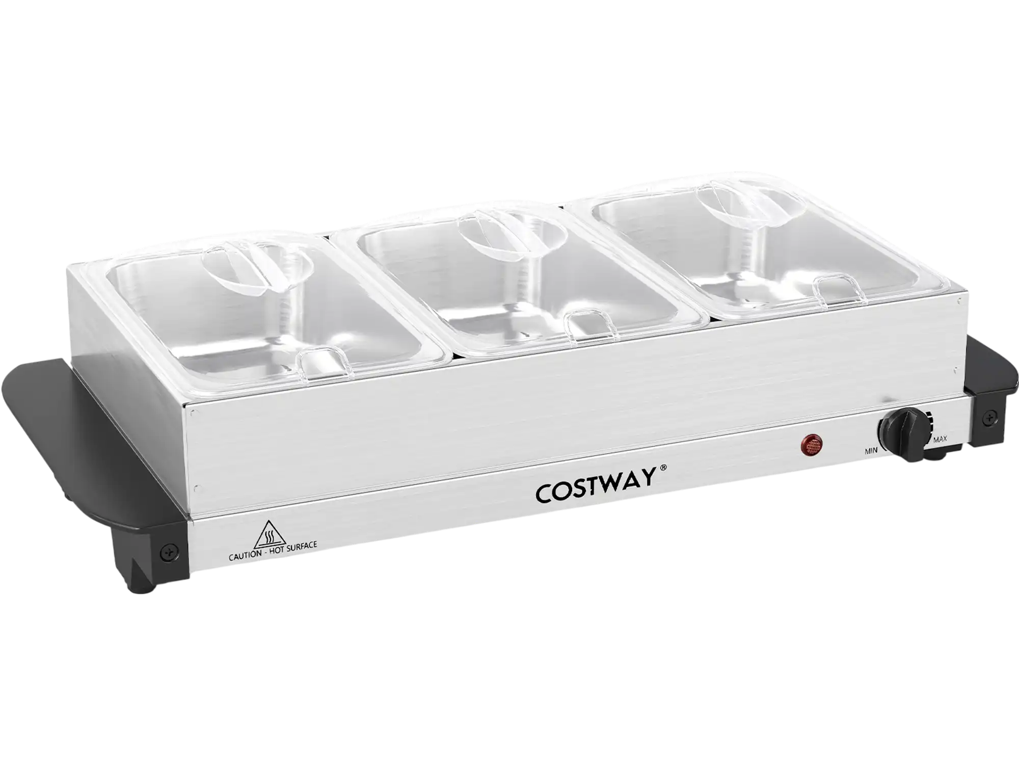 Costway Electric Buffet Server Food Warmer 3 Removable Trays 40598819 New