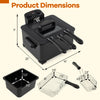 Electric deep fryer with triple basket, 5.3QT capacity, 1700W power, and temperature control for versatile frying.