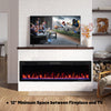 Electric Fireplace 40/50/60 Inches Recessed and Wall Mounted for 2' x 6' Stud-60 inches - Gallery View 1 of 10