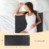 Electric heated mattress pad in gray, 71" x 30", featuring 5 heating levels and overheat protection for safe use.