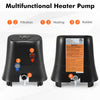1350W electric heater pump with touch panel, LED display, and filtration for inflatable hot tubs, designed for outdoor.