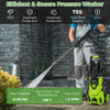 Electric pressure washer with 2150 PSI, 1.2 GPM flow, and 4 quick connect nozzles for efficient cleaning tasks.